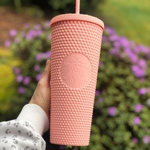 Starbucks matte pink studded tumbler cup